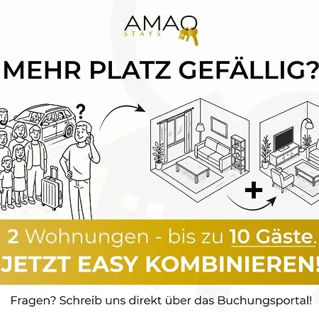 Apartament Amao Indigo - Rollstuhlgerechte - 62 Qm - Balkon & Tiefgarage - Aufzug - Naehe Messe - Bis 10 Pers 2whg Offenburg